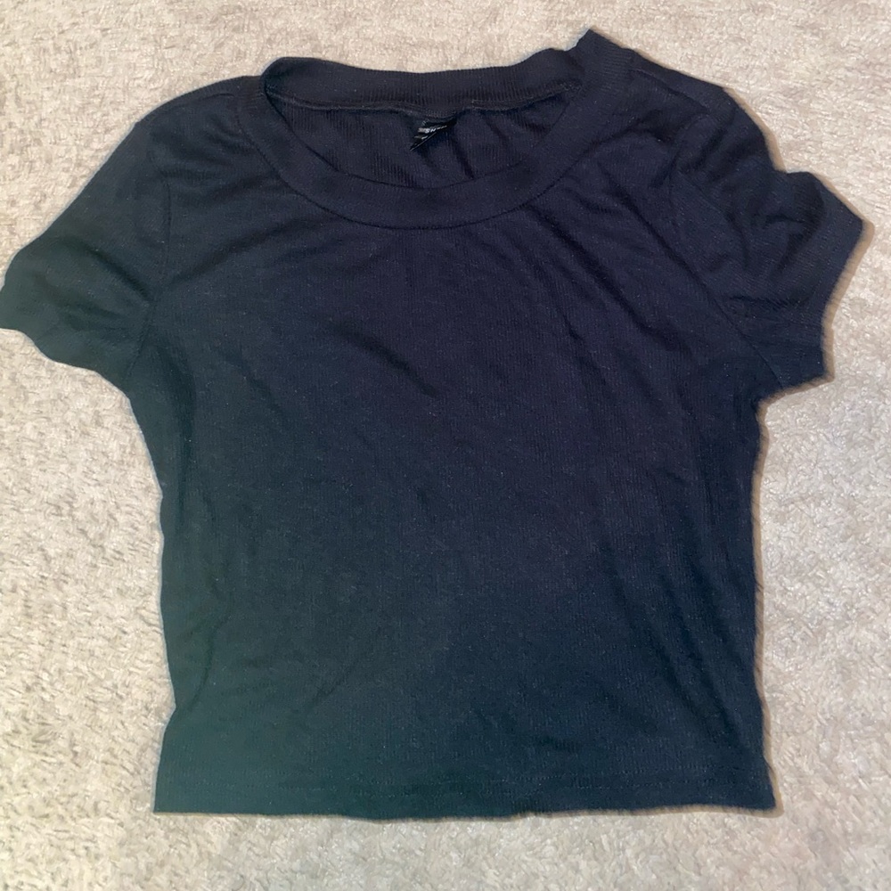 Black crop top